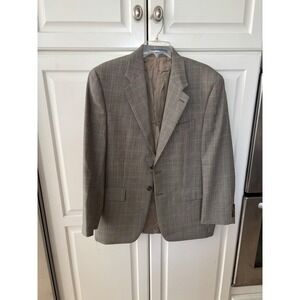 Chaps Ralph Lauren Mens 39R Glen Plaid Wool Blazer Brown Sport Coat Canada 39 R